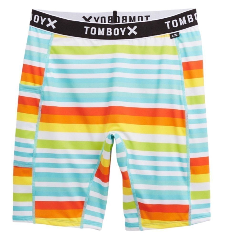 Tomboy X ~Swim 9" Shorts w/Pocket ~ sz S ~ fully lined ~UV 50 SPF sun protection
